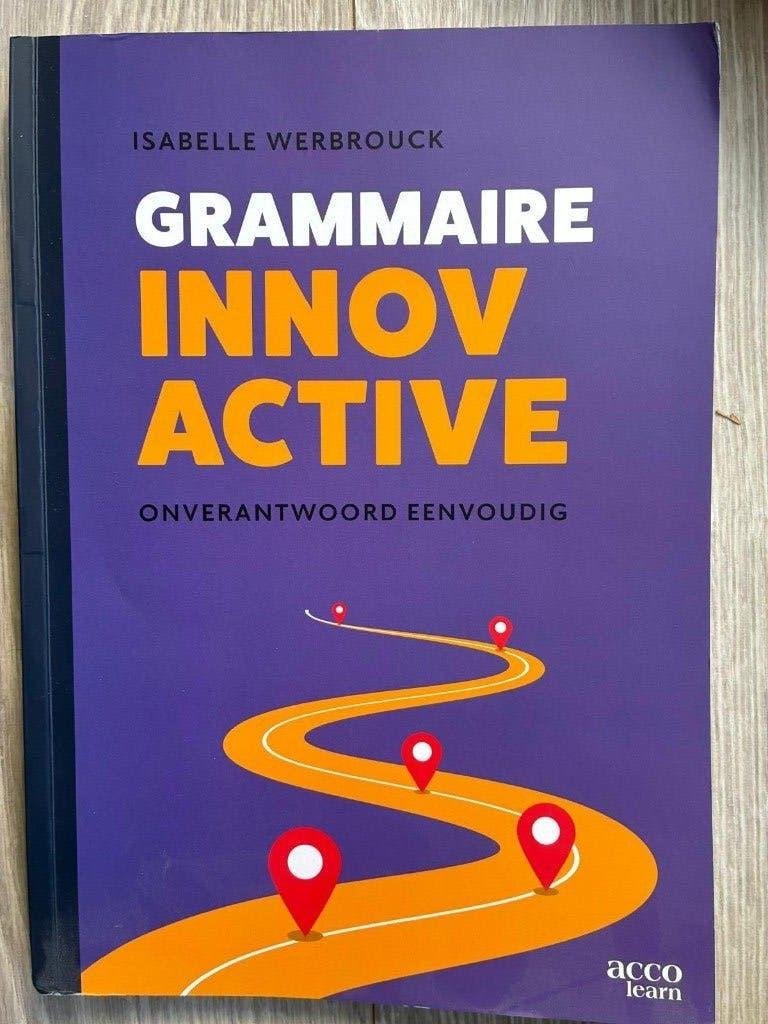 Grammaire Innovactive Isabelle Werbrouck KDG Hogeschool, Ophalen of Verzenden, Zo goed als nieuw, Hogeschool