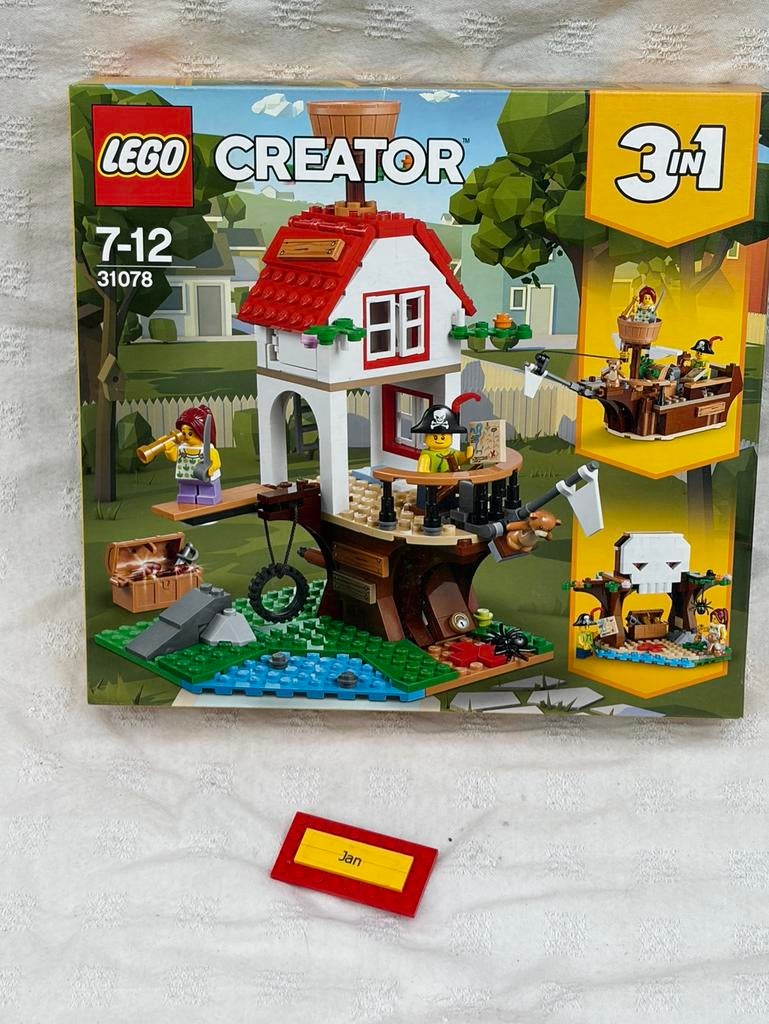 Lego 3in1 boomhutschatten 31078 sealed, Ophalen of Verzenden, Zo goed als nieuw, Compleet, Lego