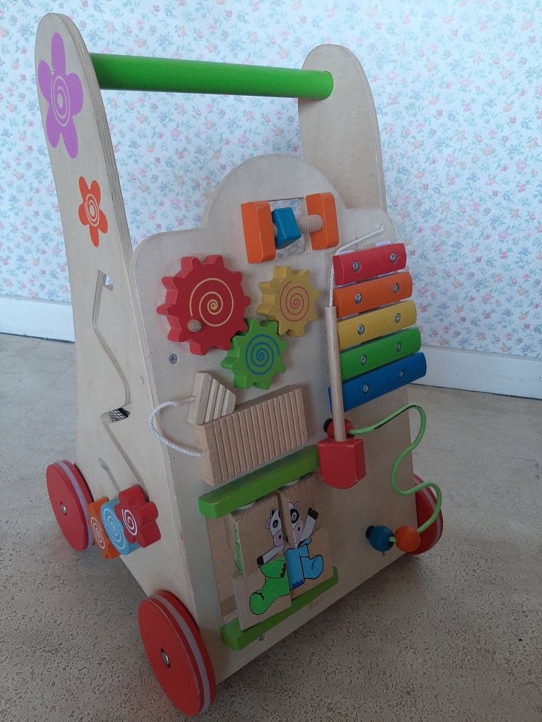 houten speel- en loopkar Ever Earth, Kinderen en Baby's, Ophalen, Gebruikt, Met geluid