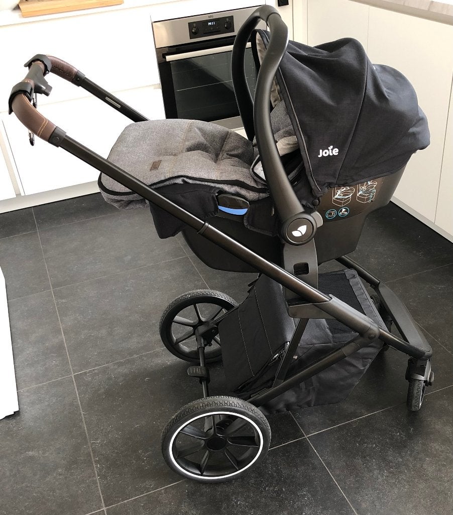 Kinderwagen Qute Q-Rider 2-in-1 Grey, Gebruikt, Verstelbare duwstang, Combiwagen, Ophalen
