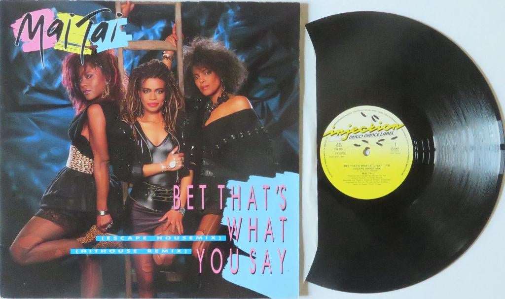 Mai Tai - Je parie que c'est ce que tu dis. Maxi, CD & DVD, Vinyles | Dance & House, 12 pouces, Enlèvement ou Envoi, 1980 - 1989