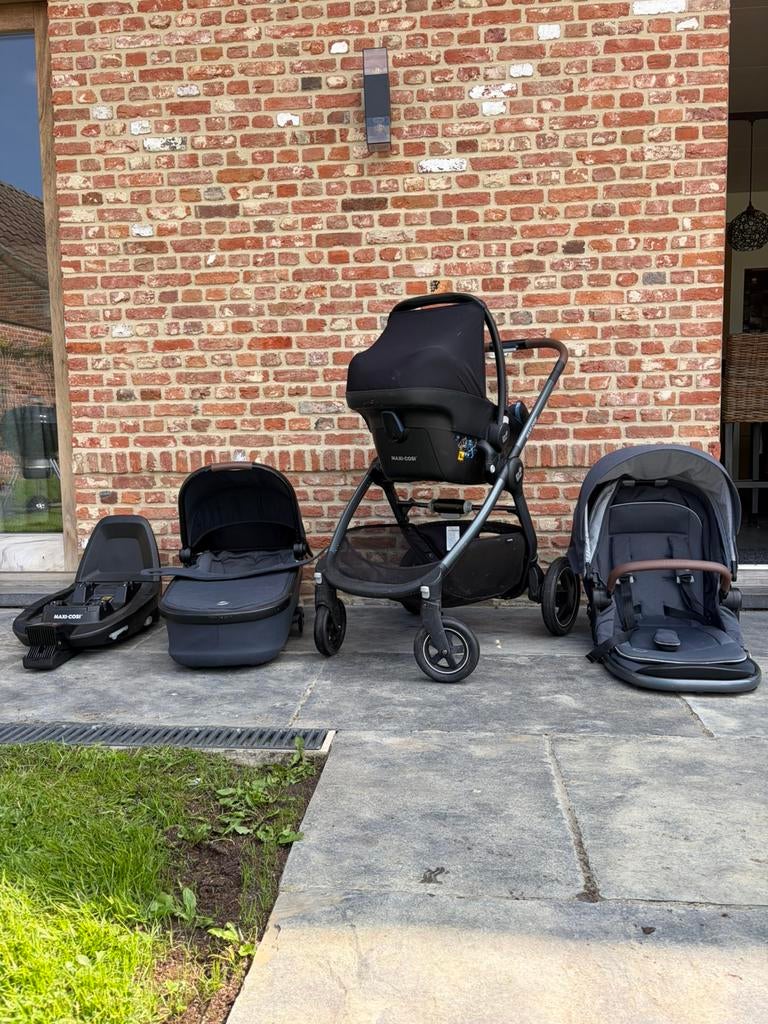 Maxi-cosi Volledig kinderwagenset met Isofixaat, Enlèvement, Utilisé, Maxi-Cosi, Poussette combi