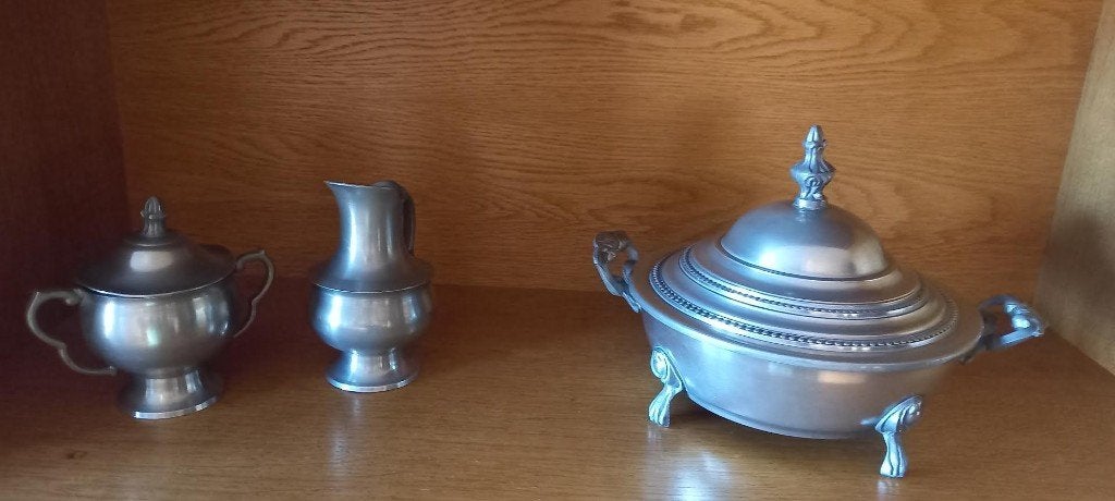 tinnen set, Antiek en Kunst, Ophalen of Verzenden