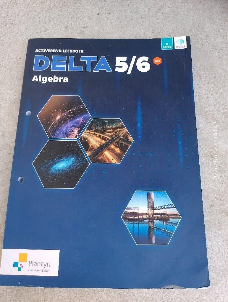 Delta 5/6, algèbre, manuel d'activation, ISBN voir photo, Enlèvement ou Envoi, Comme neuf, Secondaire, Plantyn