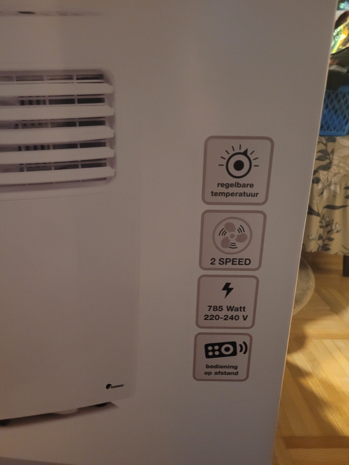 Mobiele airco 7000 btu, Electroménager, Climatiseurs, Comme neuf, Enlèvement, Refroidissement et Déshumidification, Moins de 60 m³