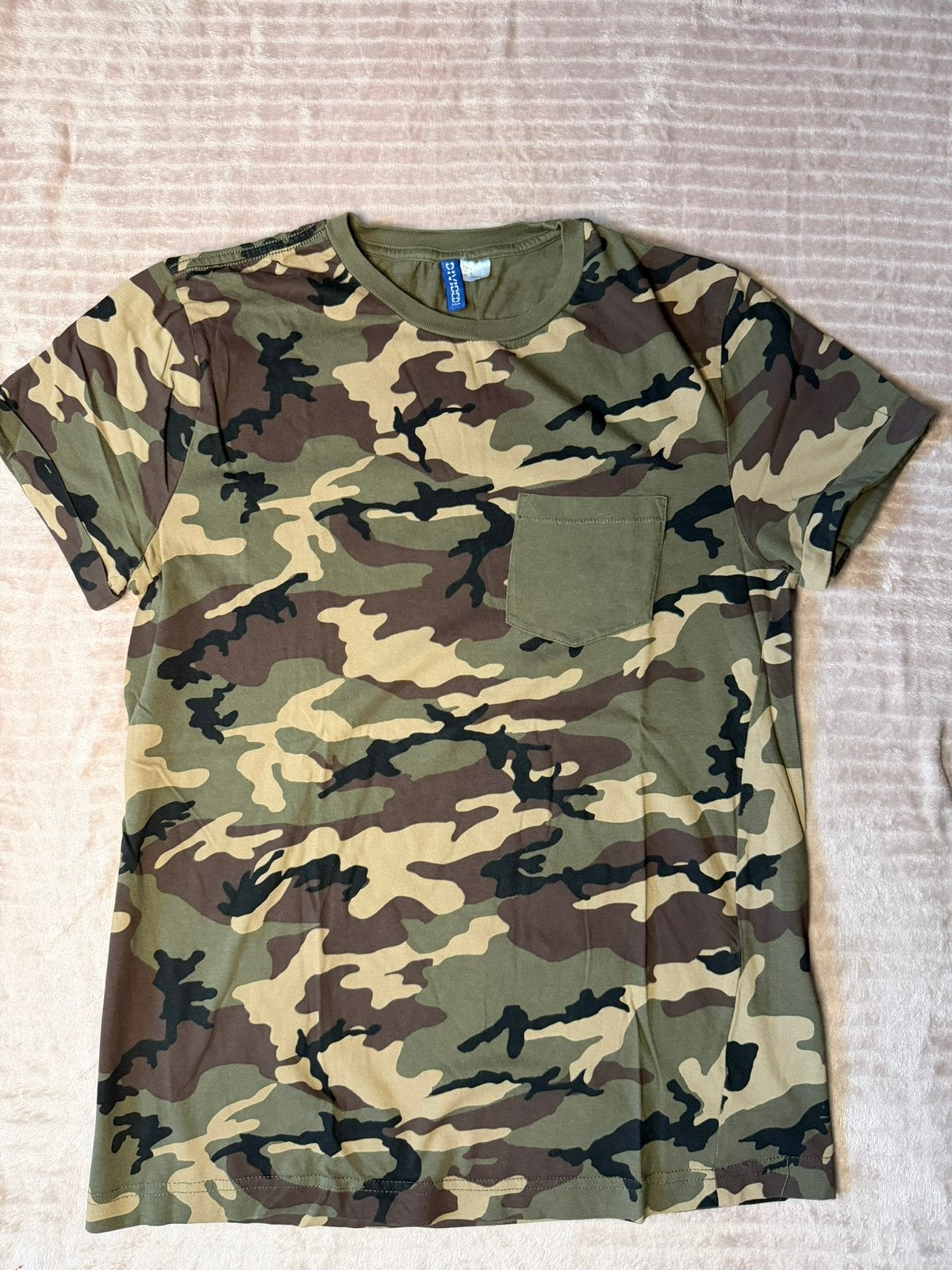 H&M Divided camouflage T-shirt - Maat S - Zeer goede staat, Verzenden, Zwart
