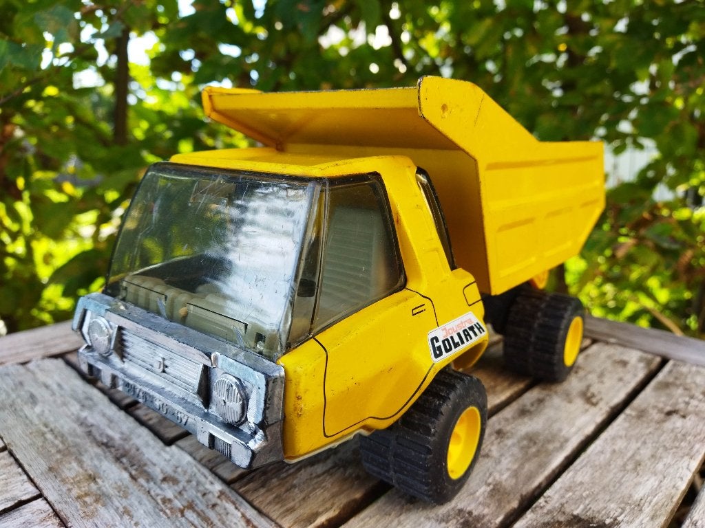 Joustra Goliath Metalen kiepwagen jaren 70-80, Antiek en Kunst, Ophalen of Verzenden