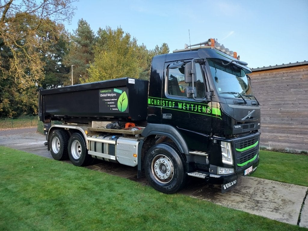 volvo fm vrachtwagen containerhaaksysteem, Automaat, 500 kW, Achterwielaandrijving, Zwart