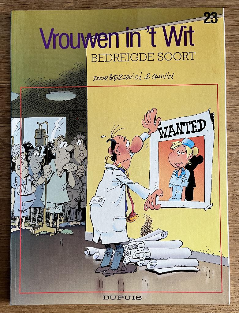 Vrouwen in 't wit - Bedreigde soort -23-1e dr(2002) Strip, Eén stripboek, Ophalen of Verzenden, Zo goed als nieuw