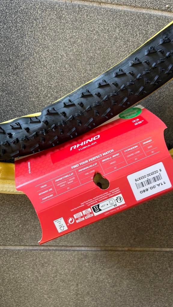 Dugast (vittoria) Tubular Rhino 33 mm, Ophalen of Verzenden, Nieuw, Racefiets, Band