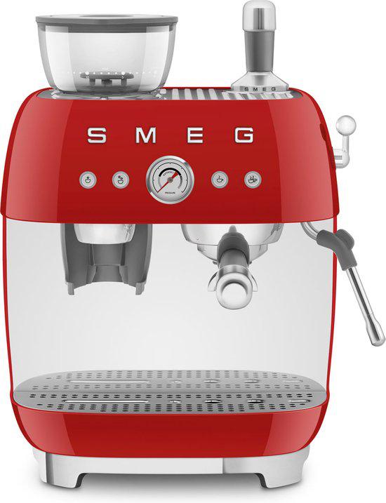 Smeg espressomachine rood, Ophalen, Zo goed als nieuw