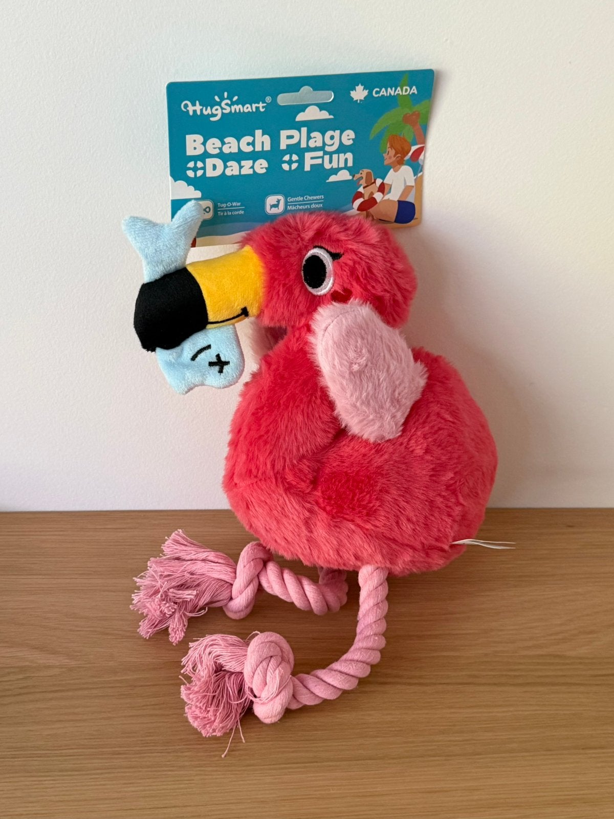 Peluche pour chien HugSmart « Flamant Rose » NEUVE, Enlèvement, Neuf, Peluches