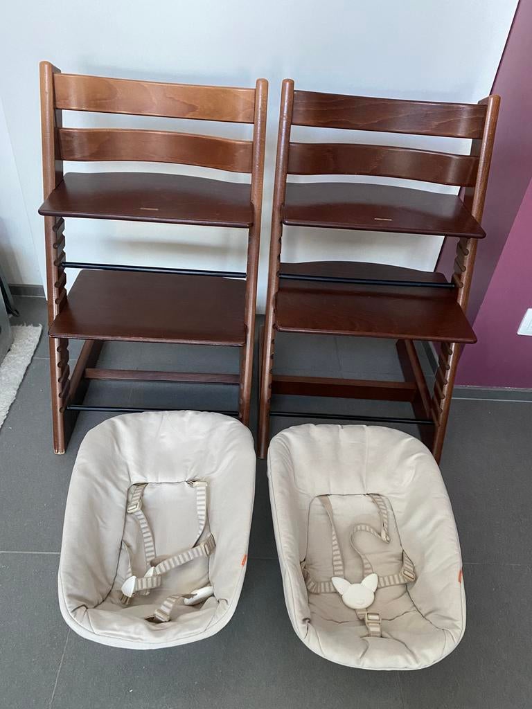Triptrap walnoot (prijs stoel & newbornset zie zoekertje), Kinderen en Baby's, Kinderstoelen, Ophalen, Zo goed als nieuw