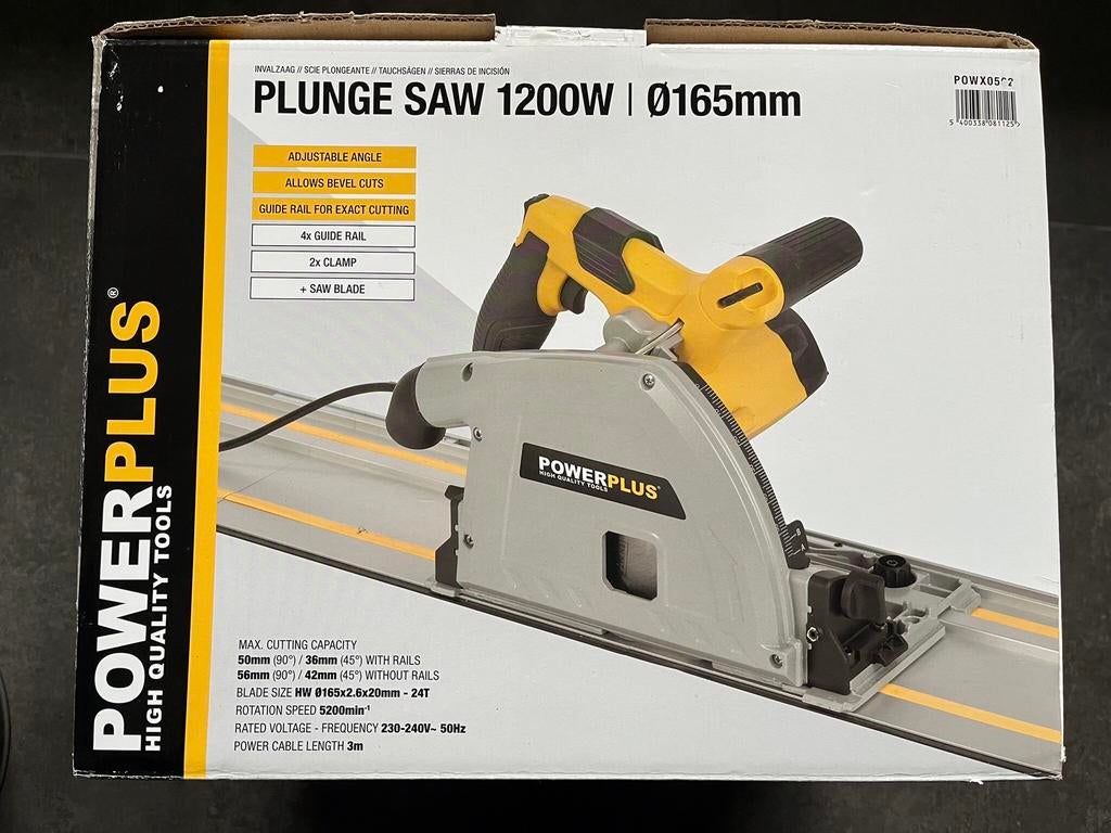 Powerplus POWX0526 invalzaag 1200W, 1200 watts ou plus, Comme neuf, Enlèvement, Powerplus