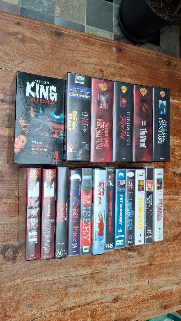 Stephen King VHS collectie, Verzamelen, Ophalen of Verzenden, Gebruikt, Film, Overige typen