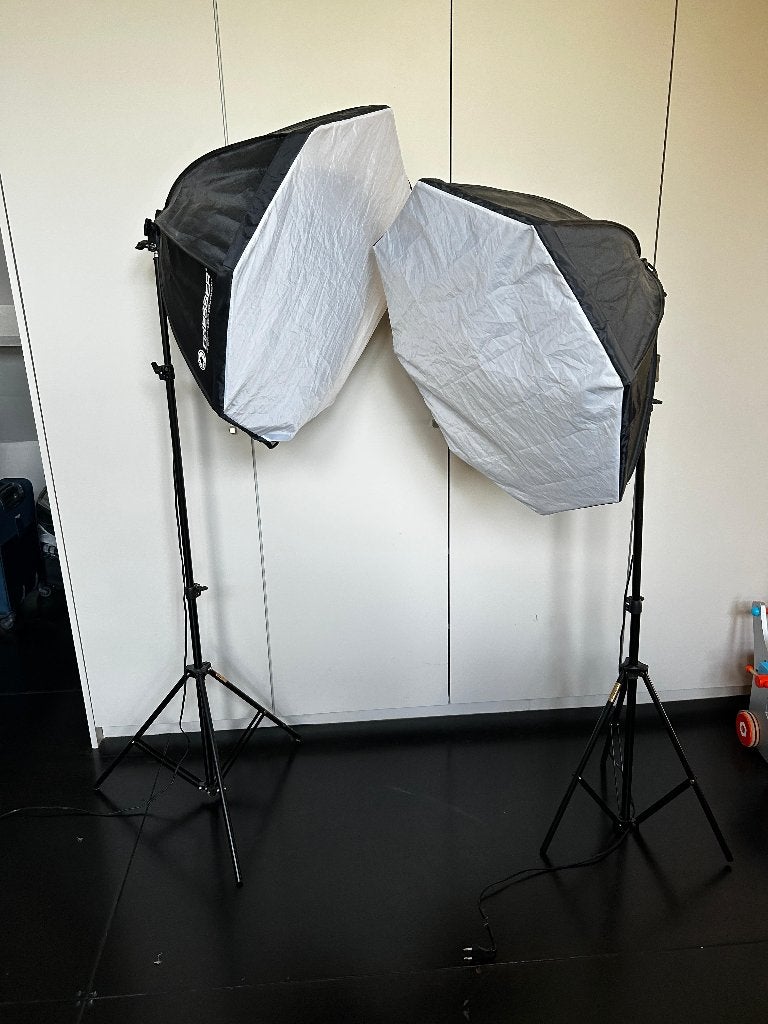 Bresser daglichtlampen fotografie, Audio, Tv en Foto, Fotografie | Fotostudio en Toebehoren, Ophalen, Gebruikt, Bresser, Studiolamp