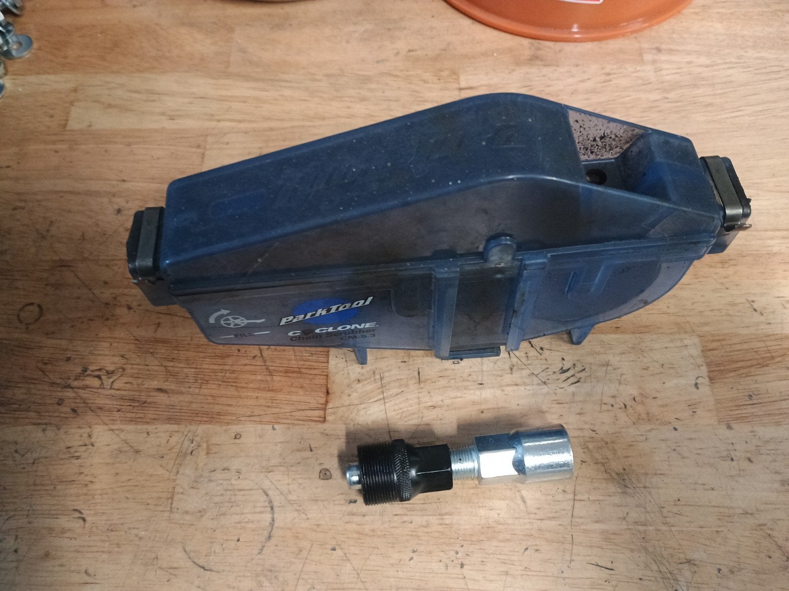 fietsgereedschap Parktool Cyclone CM 5.3 + cranktrekkker, Fietsen en Brommers, Ophalen of Verzenden, Gebruikt
