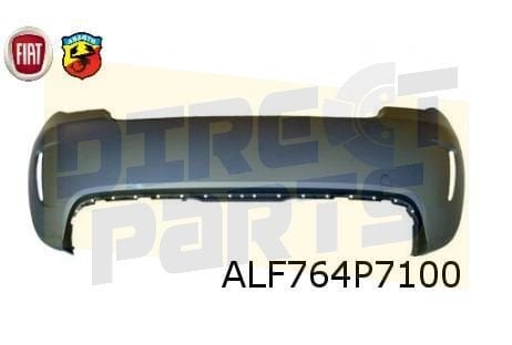 Fiat	500 Abarth (312)  ( 9/7-10/15) achterbumper (te spuiten, Auto-onderdelen, -, Verzenden, -, Nieuw