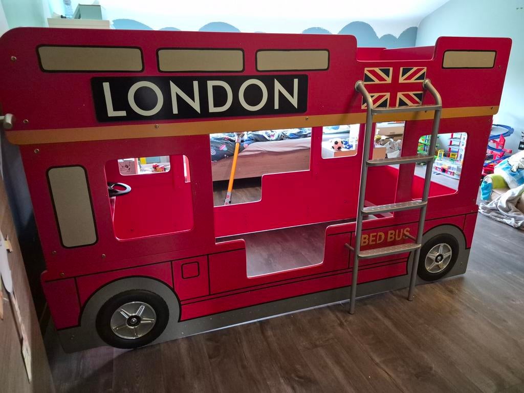 Lit superposé enfant BUS LONDON – original !, Enlèvement