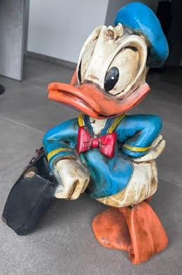 Disney Donald Duck met koffer te koop!, Enlèvement, Utilisé
