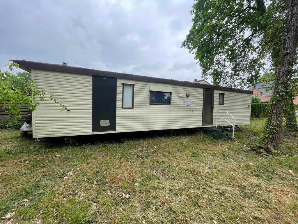Stacaravan 11x3,75m, Caravans en Kamperen, Stacaravans, Tot en met 2
