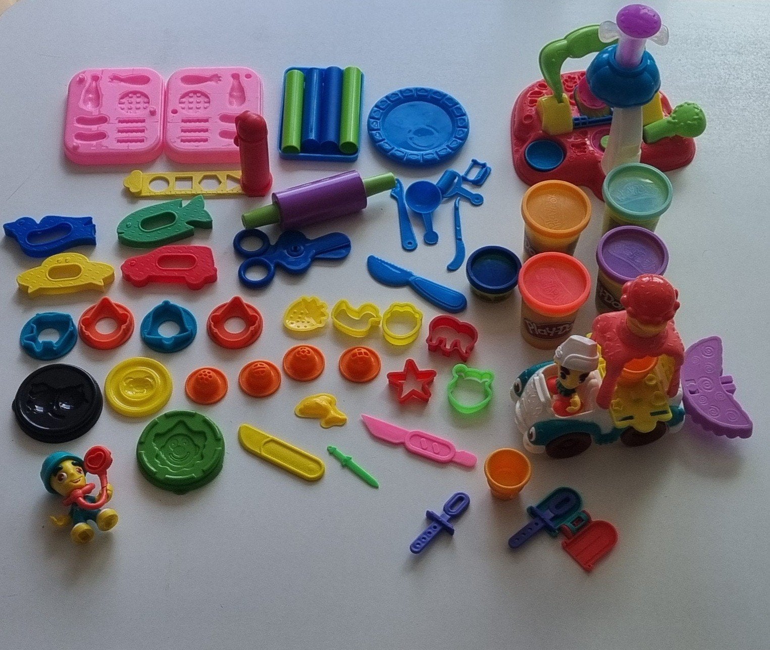 PlayDoh speelsets koekjesmaker en Town ijswagen, Ophalen of Verzenden, Gebruikt, Jongen of Meisje