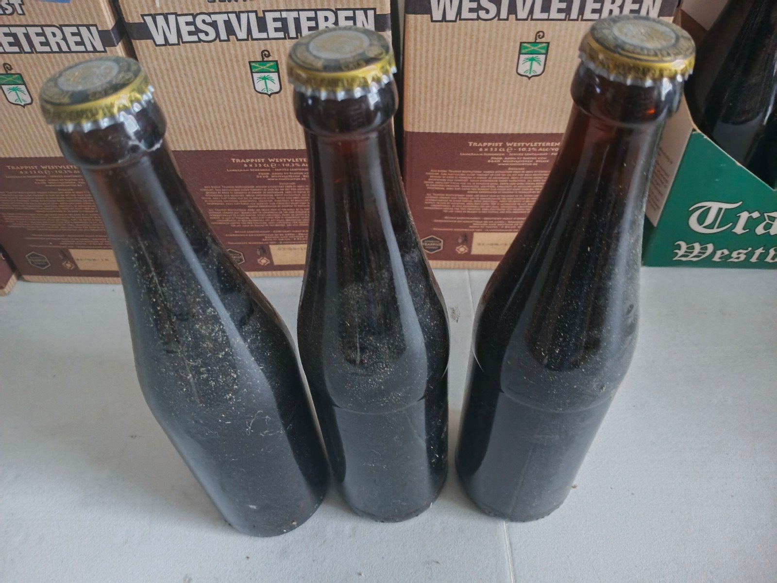 3 flesjes trappist Westvleteren 12 , 02/08/2007, Enlèvement, Bouteille(s), Autres marques