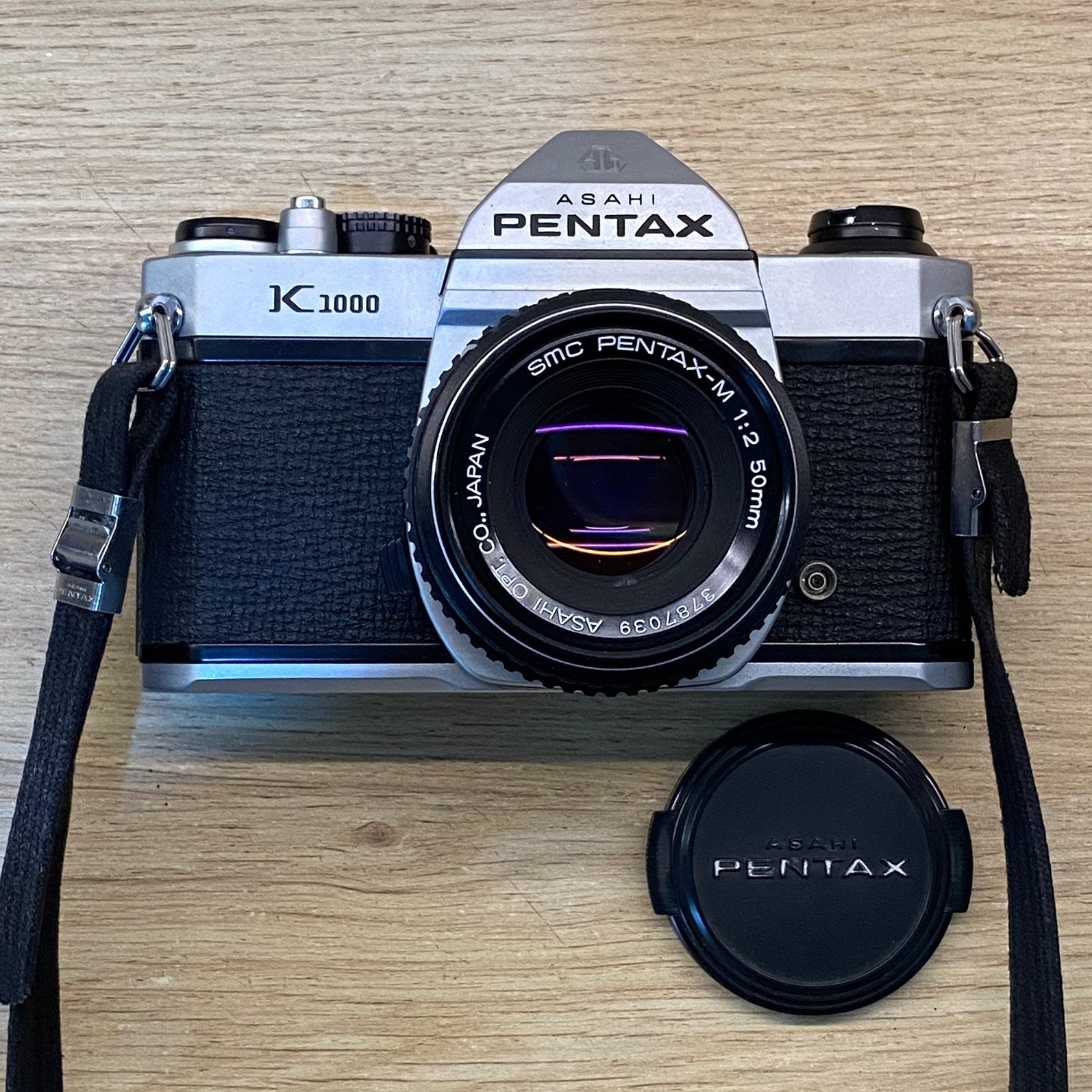 Pentax K-1000, Pentax-M 50mm f2 *comme neuf, Enlèvement ou Envoi, Comme neuf, Reflex miroir, Pentax