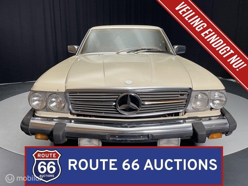 Mercedes-Benz 450 SLC | 1979 | Route 66 Auctions, Auto's, Oldtimers, Zwart, Mercedes-Benz, Bedrijf, Handgeschakeld