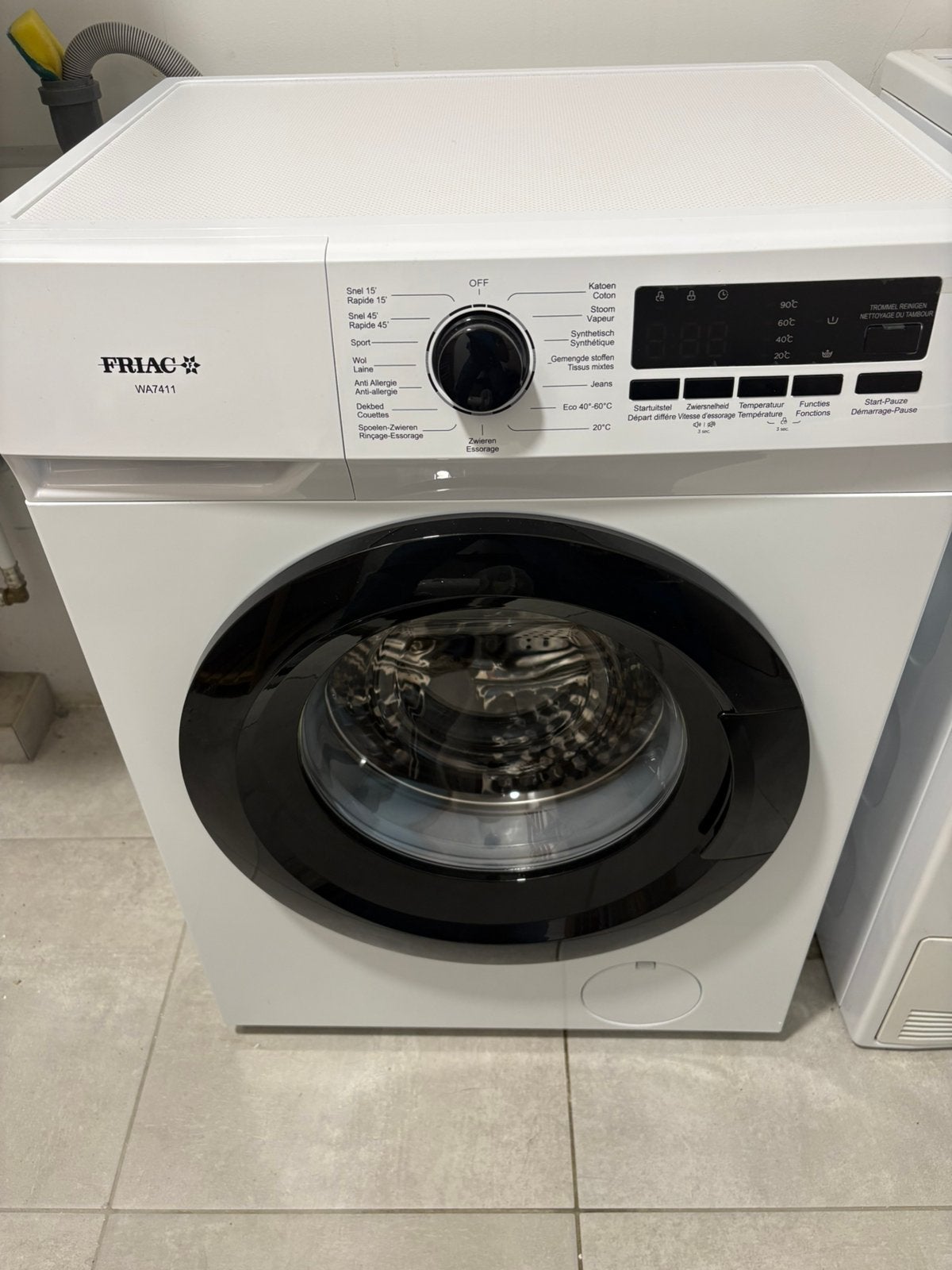 Machine a laver Friac 7kg classe A, Enlèvement