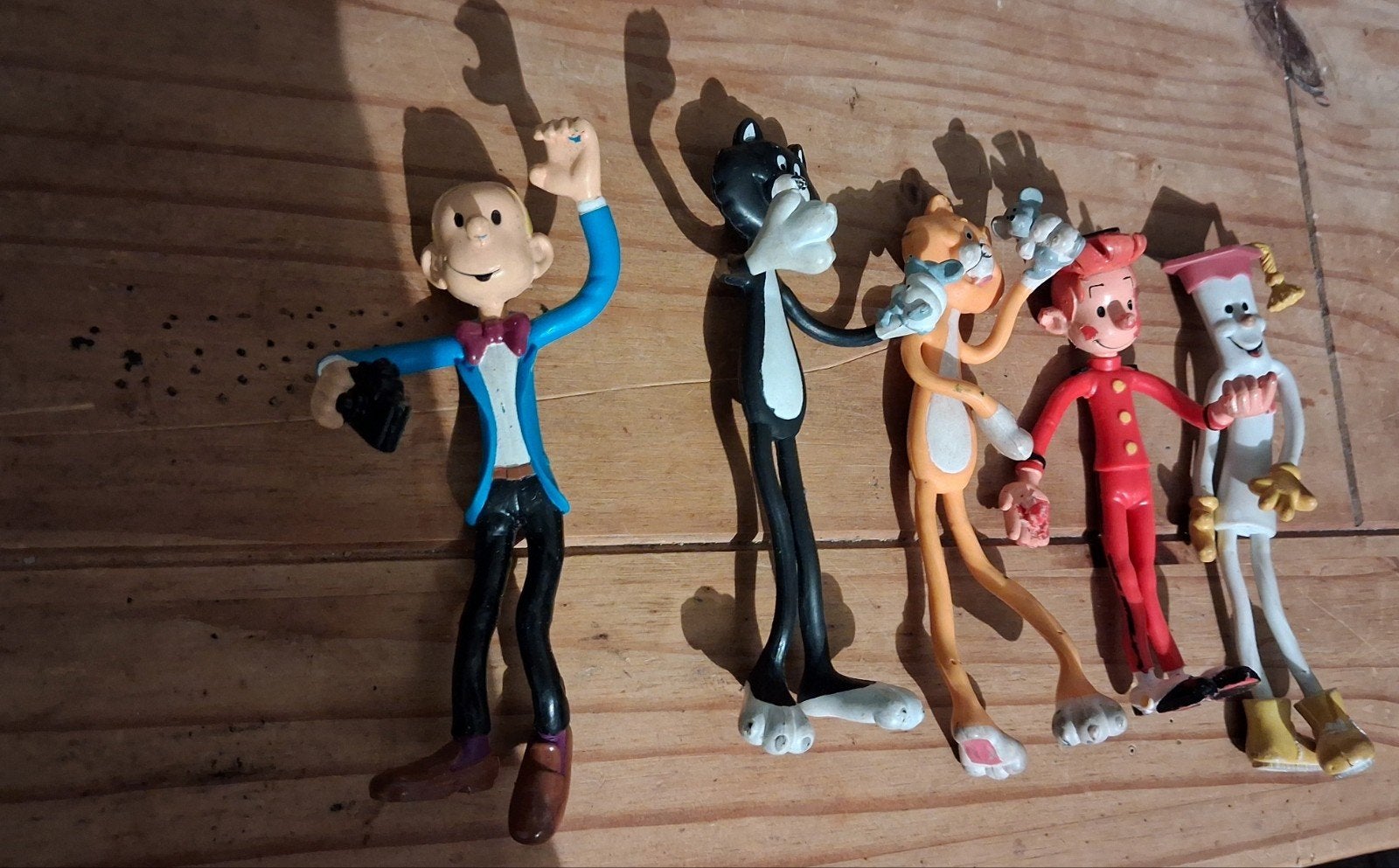 buigzame rubberen stripfiguren uit de jaren '80 of '90,, Ophalen of Verzenden