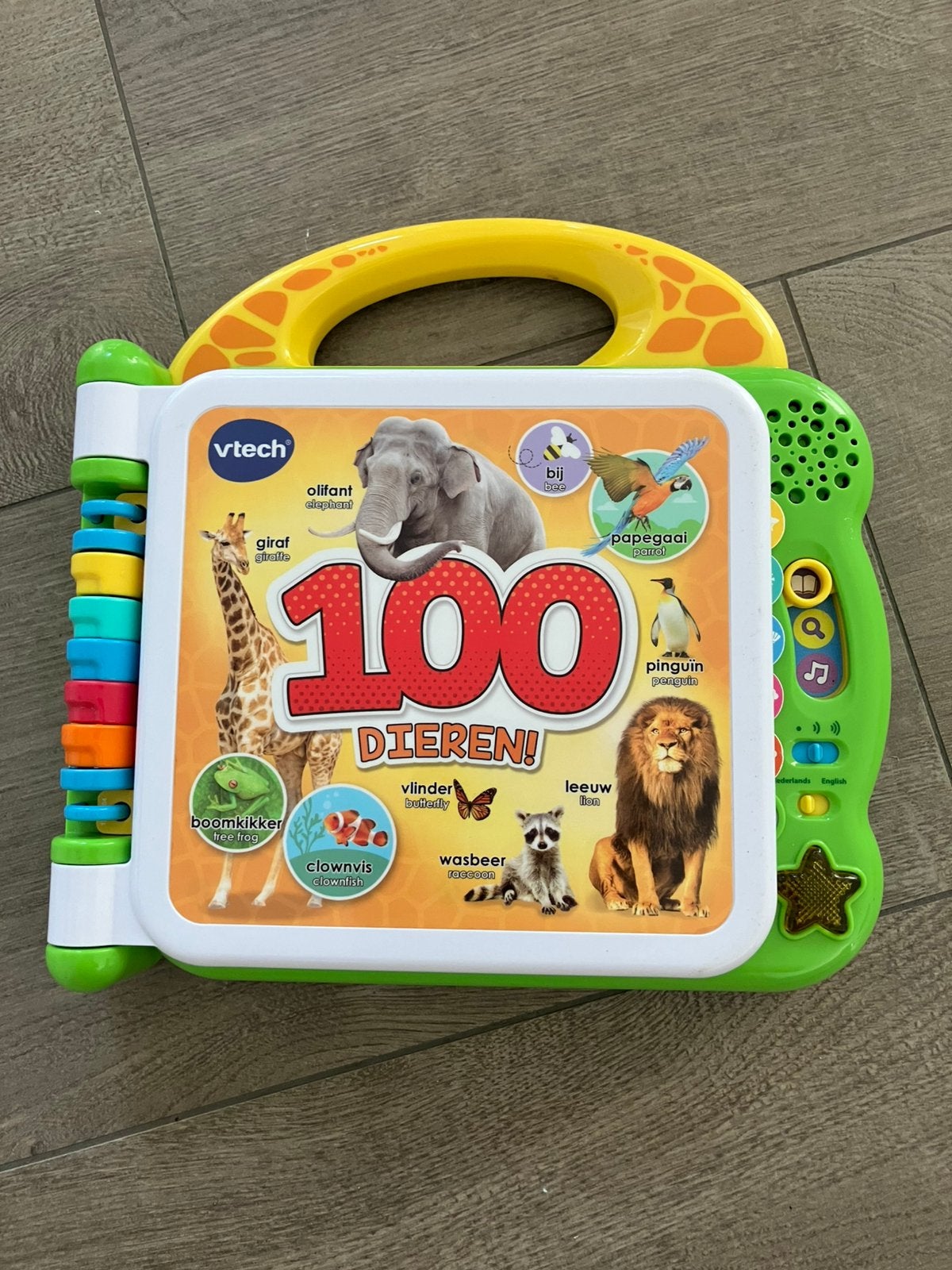 Vtech 100 dieren interactief boek, Kinderen en Baby's, Ophalen, Zo goed als nieuw