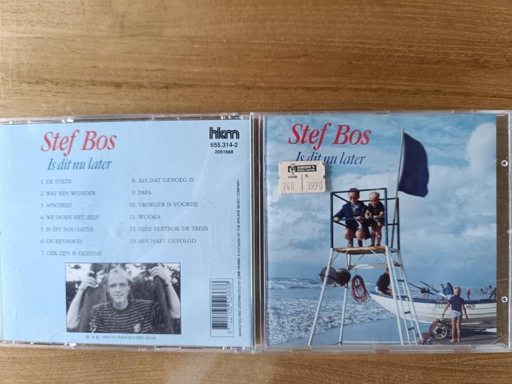 Stef Bos - Is dit nu later, Ophalen of Verzenden