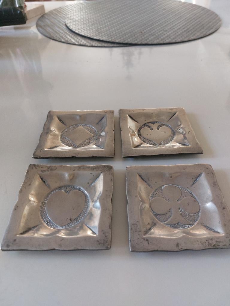 Ensemble vintage de luxe de plats Tinner 4 pièces, Enlèvement ou Envoi, Utilisé