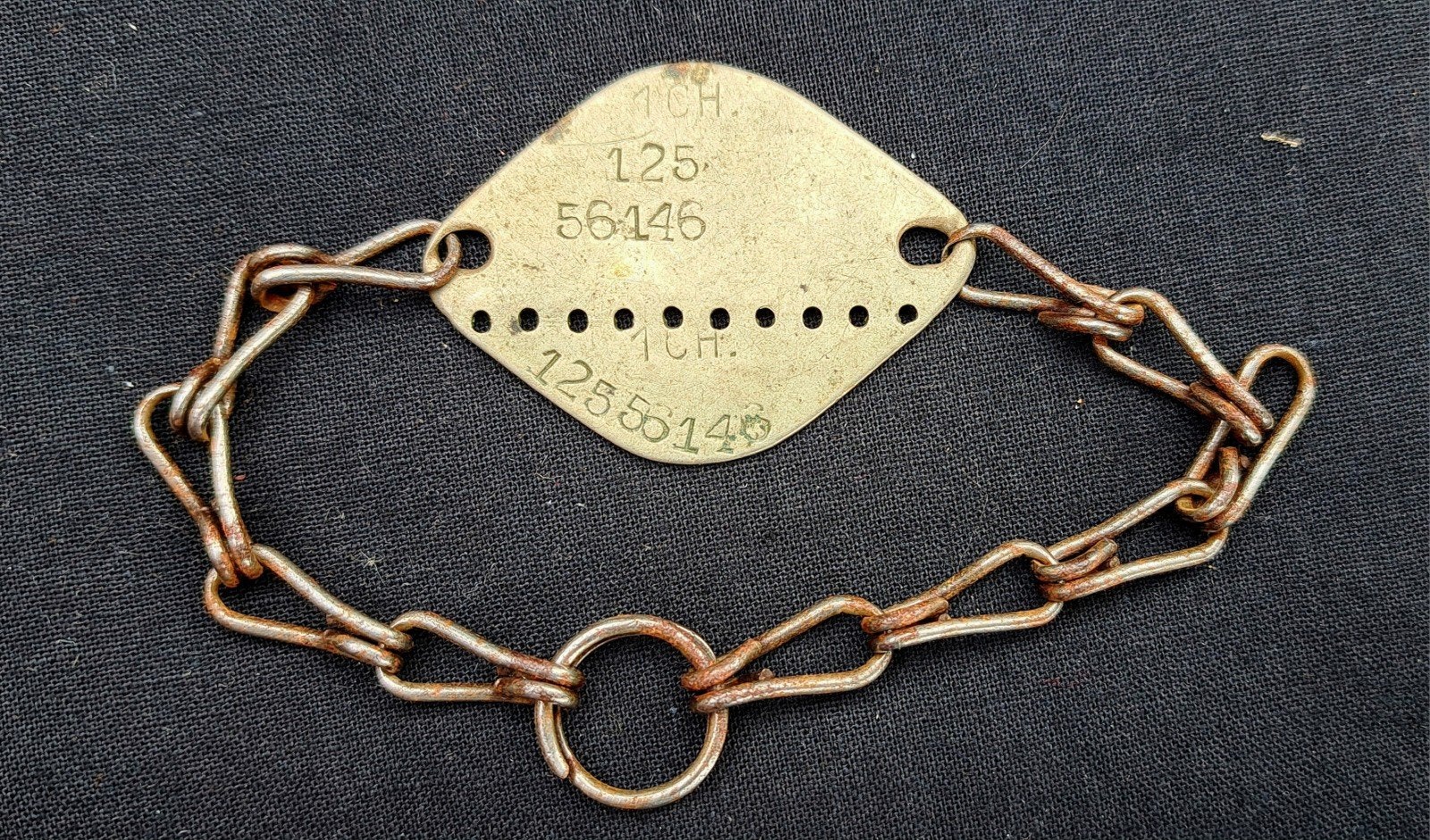 ABBL Armée belge plaque d'identité matricule soldat, Collections, Enlèvement ou Envoi