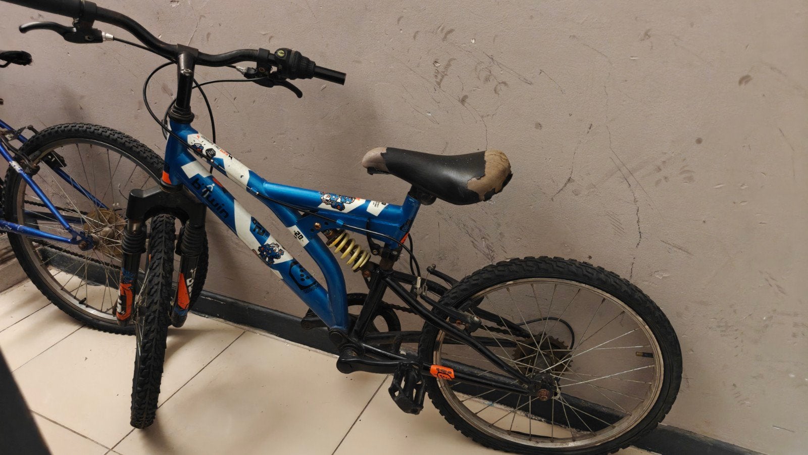 vélo bleu à partir de 5 ans, Vélos & Vélomoteurs, Enlèvement, Utilisé