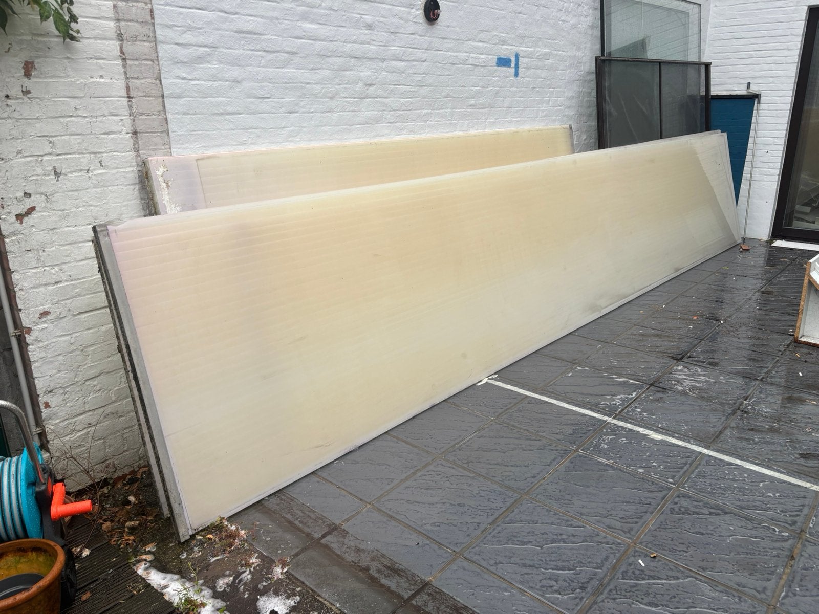 Polycarbonaat kanaalplaten 32 mm opaal (veranda/overkapping), Doe-het-zelf en Bouw, Platen en Panelen, Ophalen, Overige materialen