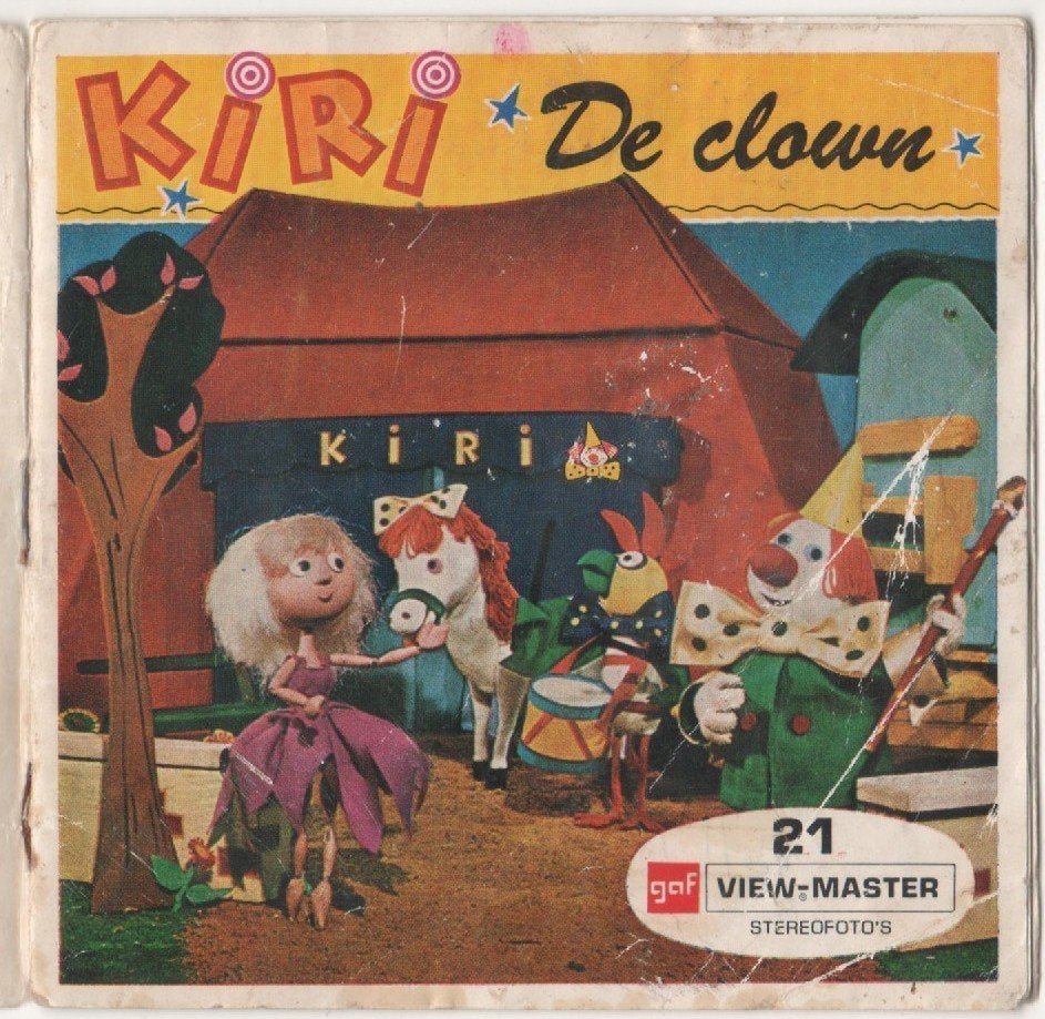 View-master Kiri le clown B 449 NL, Antiquités & Art, Antiquités | Jouets, Enlèvement ou Envoi