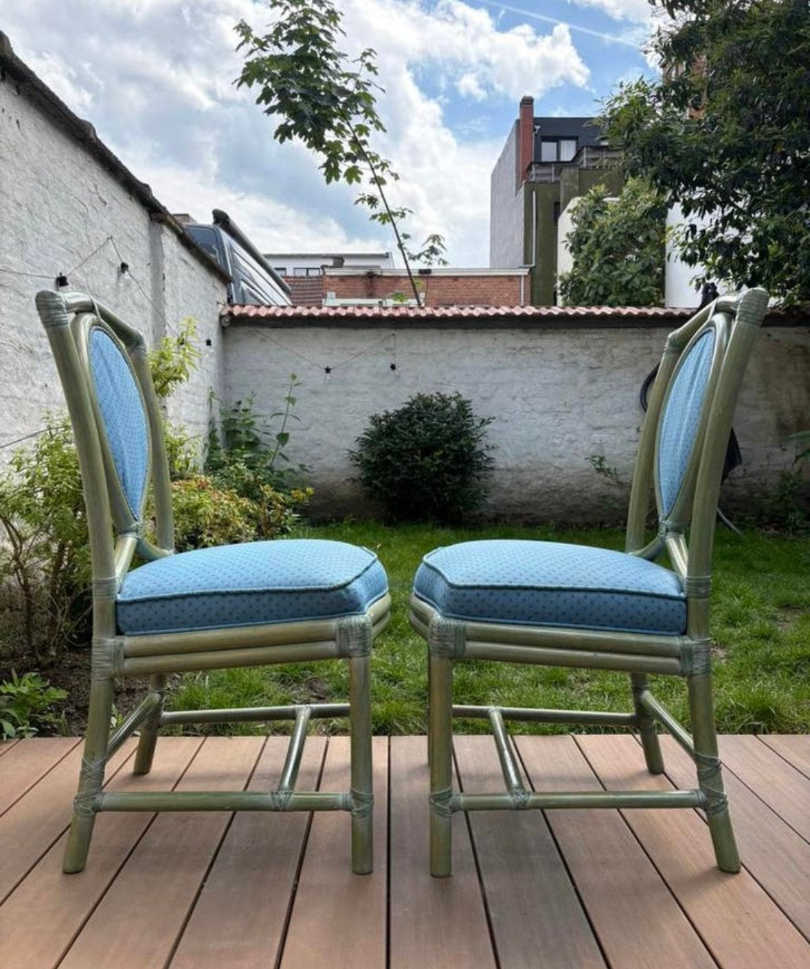 Vintage “Gasparucci Italo” bamboe stoel, Antiek en Kunst, Ophalen