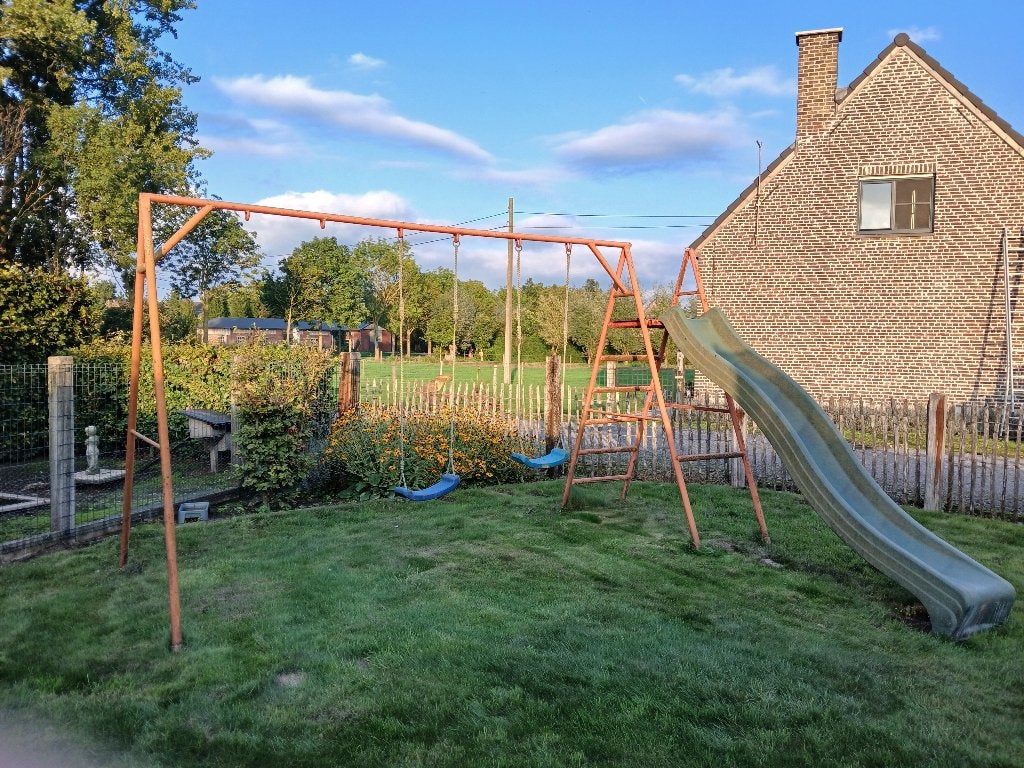 Schommel + glijbaan, Ophalen, Gebruikt, Glijbaan