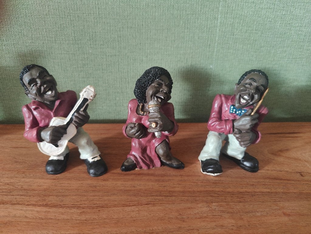 Vintage beeldjes van jazz- en bluesmuzikanten, Enlèvement ou Envoi, Comme neuf