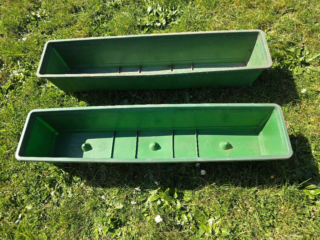 bloembakken in plastiek, Tuin en Terras, Ophalen, Kunststof, Minder dan 30 cm, Zo goed als nieuw