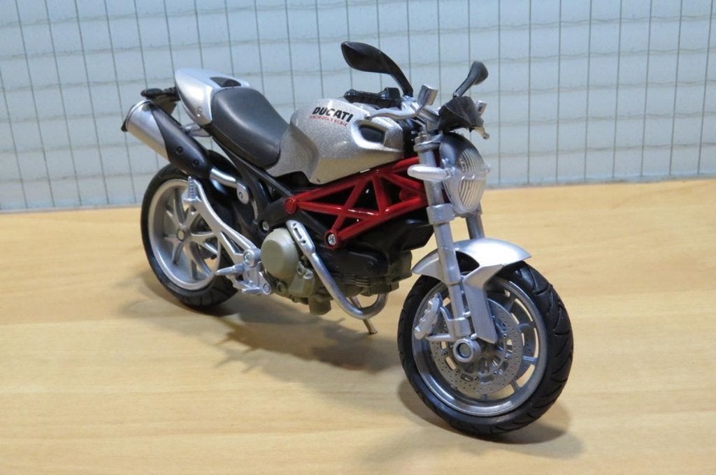 Ducati Monster 1100 grey 2010 1:12 44023, Ophalen of Verzenden, Nieuw, 1:9 t/m 1:12, Motor