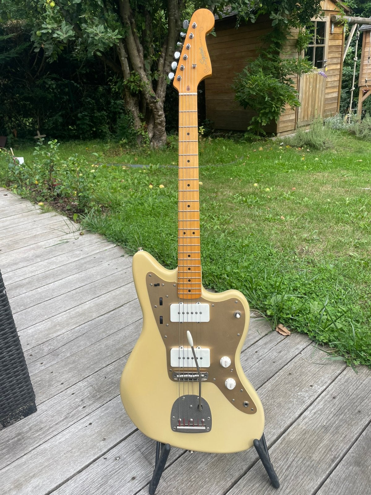 Jazzmaster Squier 40th Anniversary, Enlèvement, Comme neuf, Solid body, Autres marques