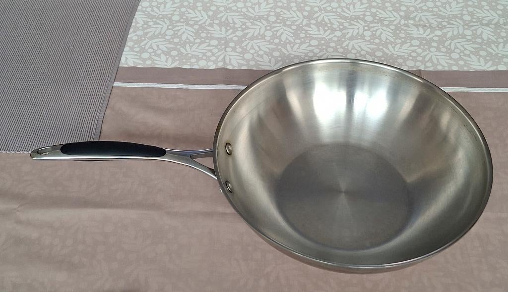 Originele wokpan Piet Huysentruyt, Enlèvement, Utilisé, Inox, Wok