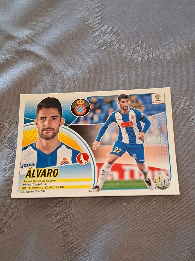 Panini / Sticker : Alvaro / RCD Espanyol / 2016-2017, Ophalen of Verzenden, Nieuw, Poster, Plaatje of Sticker
