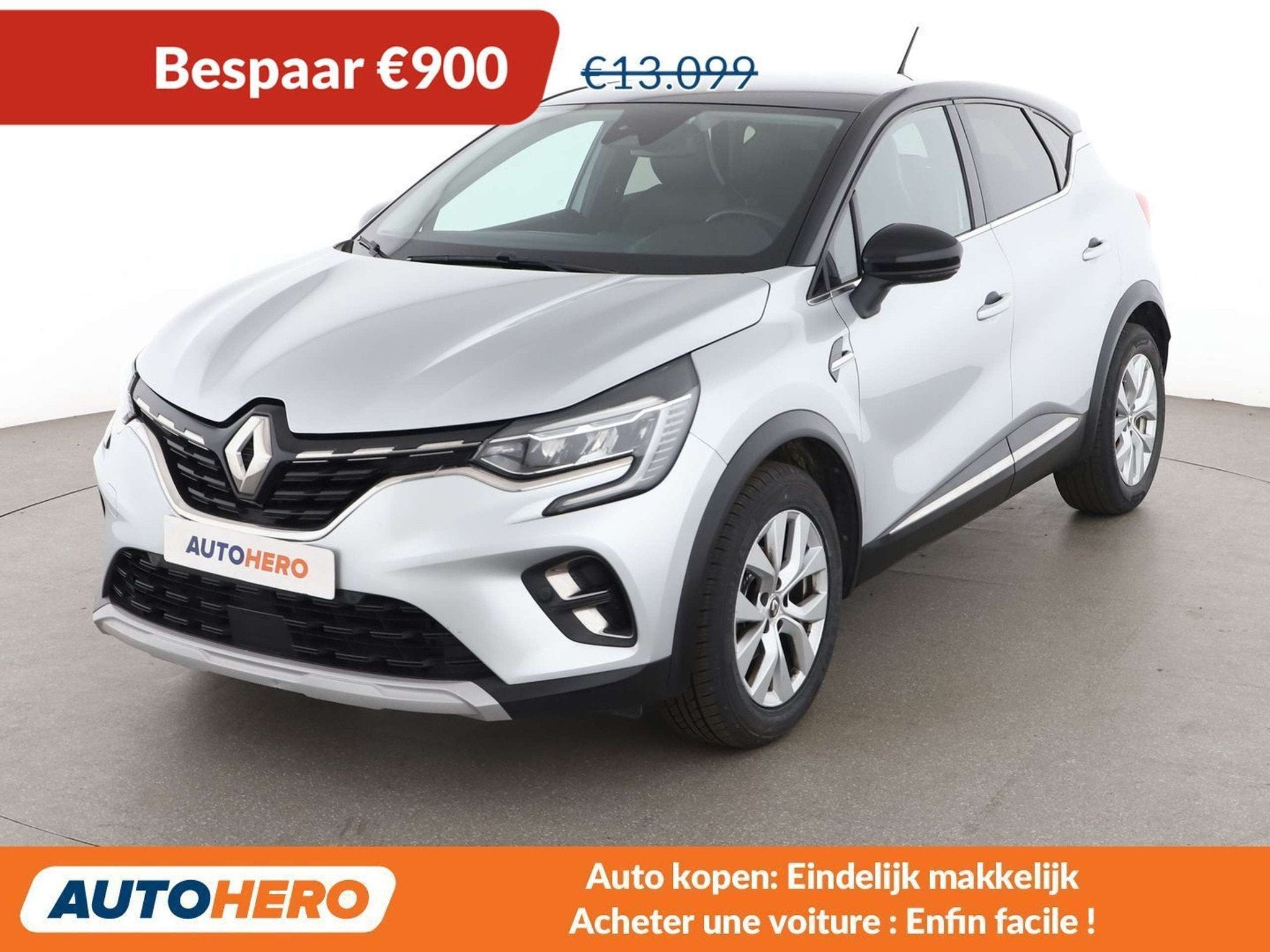 Renault Captur 1.0 TCe Intens (année de construction 2020), Autos, 1190 kg, Argent ou Gris, Achat, Euro 6