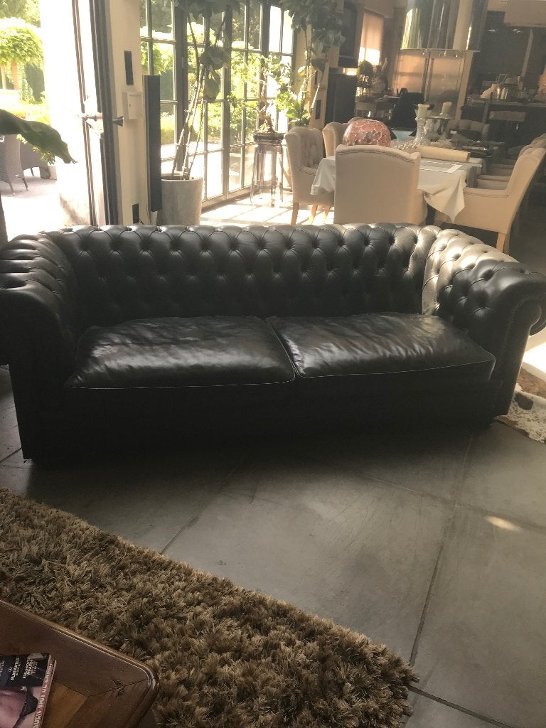 Chesterfield, Huis en Inrichting, Zetels | Zetels, Ophalen, Chesterfield, Driepersoons, Zo goed als nieuw