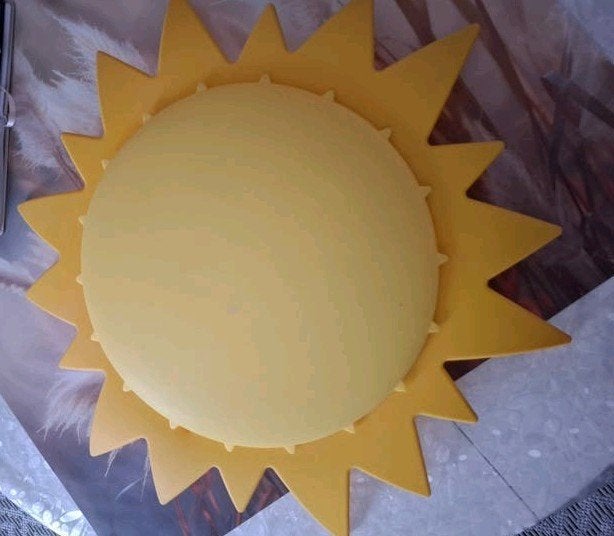 Plafonnier Soleil IKEA Smila Sol – Luminaire Chambre Enfant, IKEA, Jaune, Plafonnier, Vintage