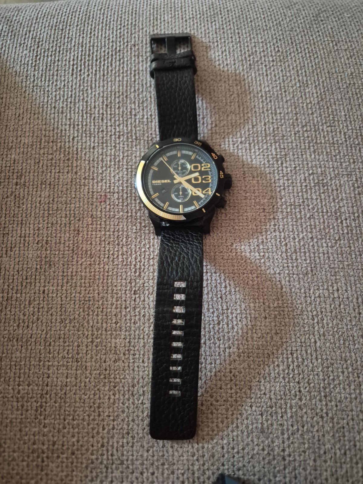 Diesel horloge voor mannen, Handtassen en Accessoires, Horloges | Heren, Leer, Polshorloge, Zo goed als nieuw, Ophalen